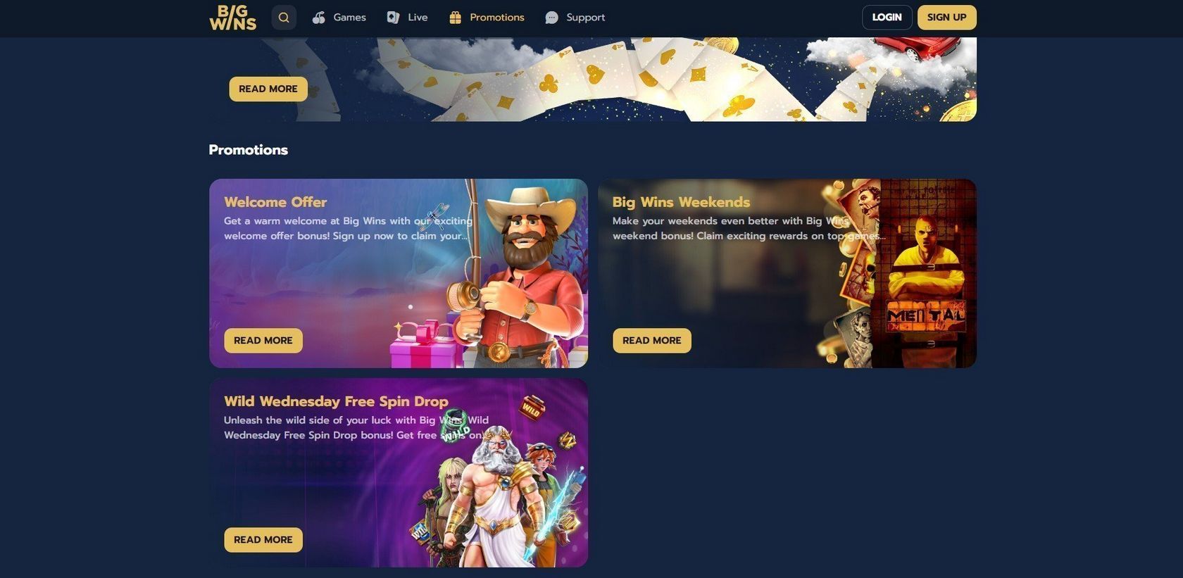 Big Wins Online Casino